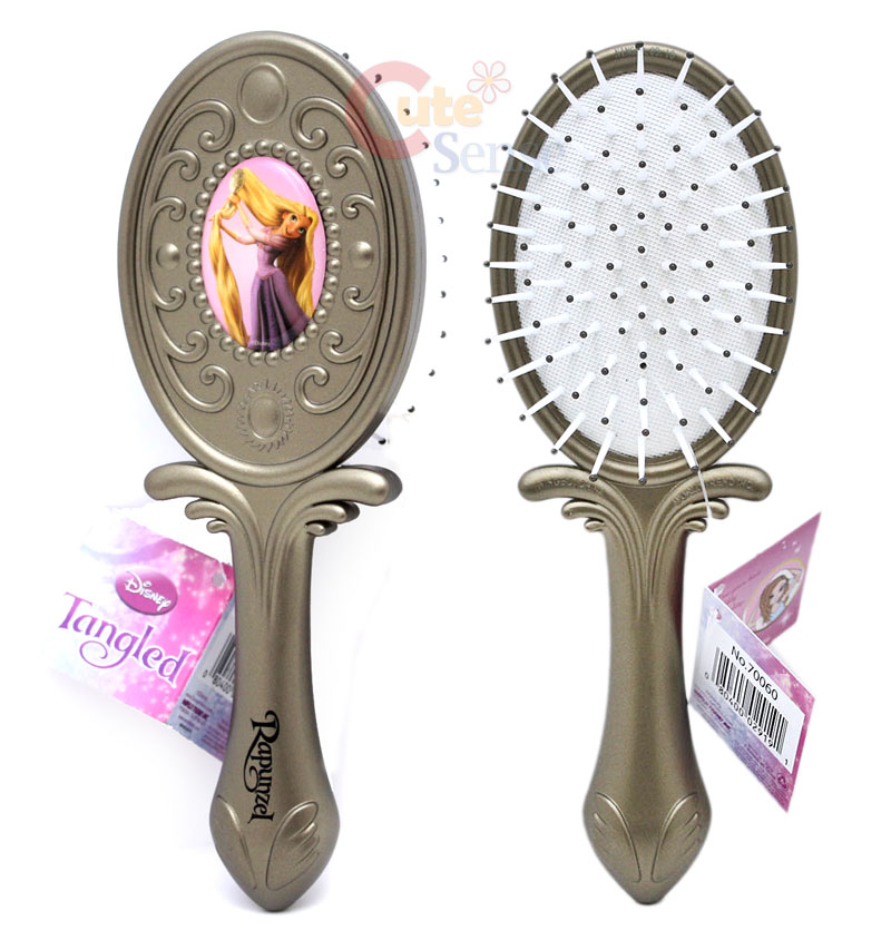 Disney Princess Tangled Rapunzel Hair Brush Gold eBay